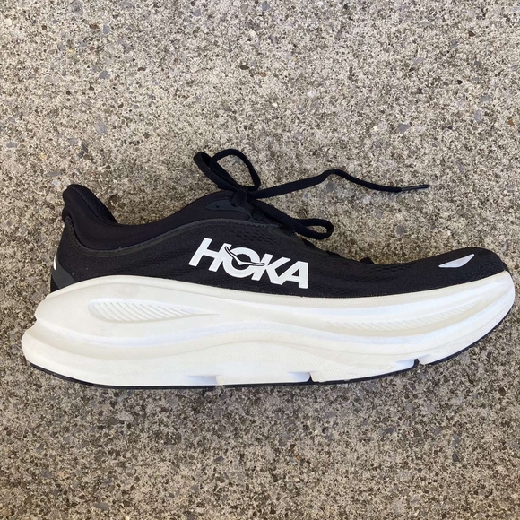 Hoka Bondi 9 - Black and White. Size 9 Mens - Picture 3 of 6